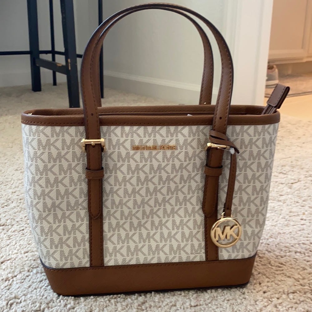Michael Kors authentic bag jet set logo tote